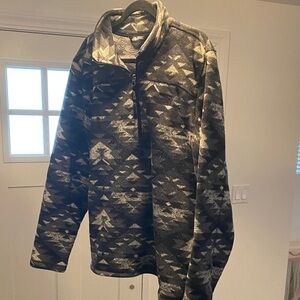 The North Face Men's Black and Gray Patterned Jacket